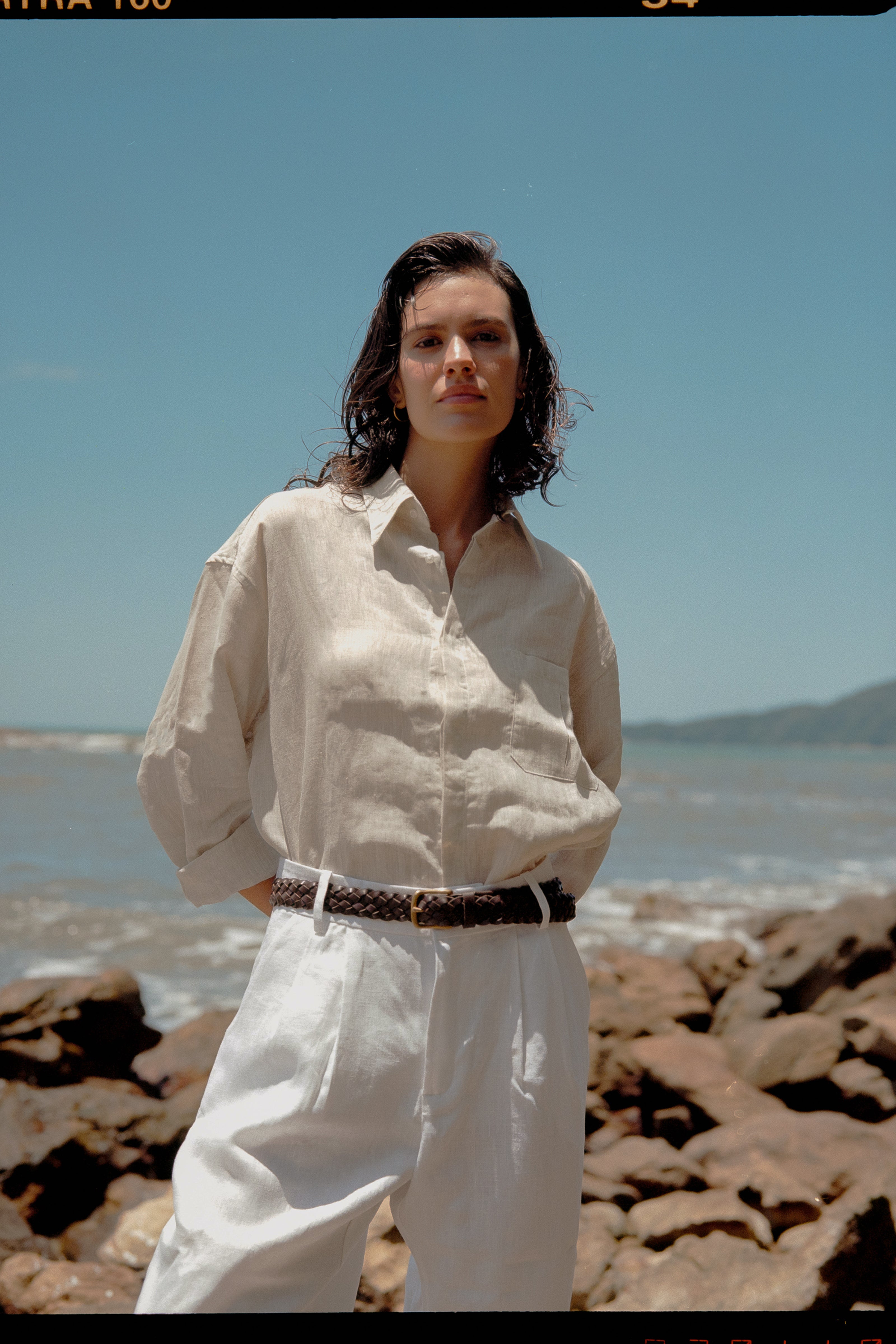 Camisa 100% Linho Belga Cru Thomaz