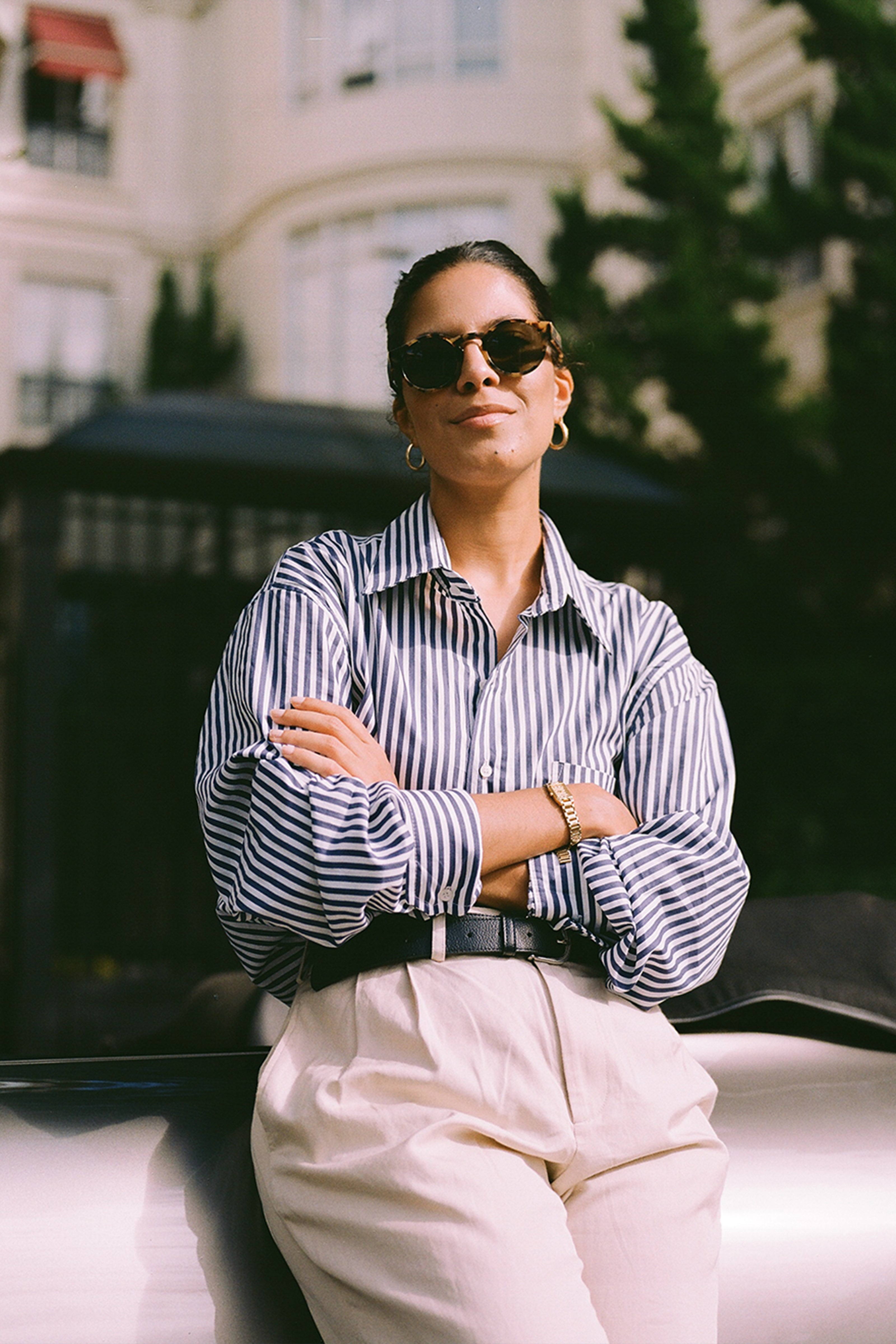 Camisa 100% Algodão Pima Listras Azul