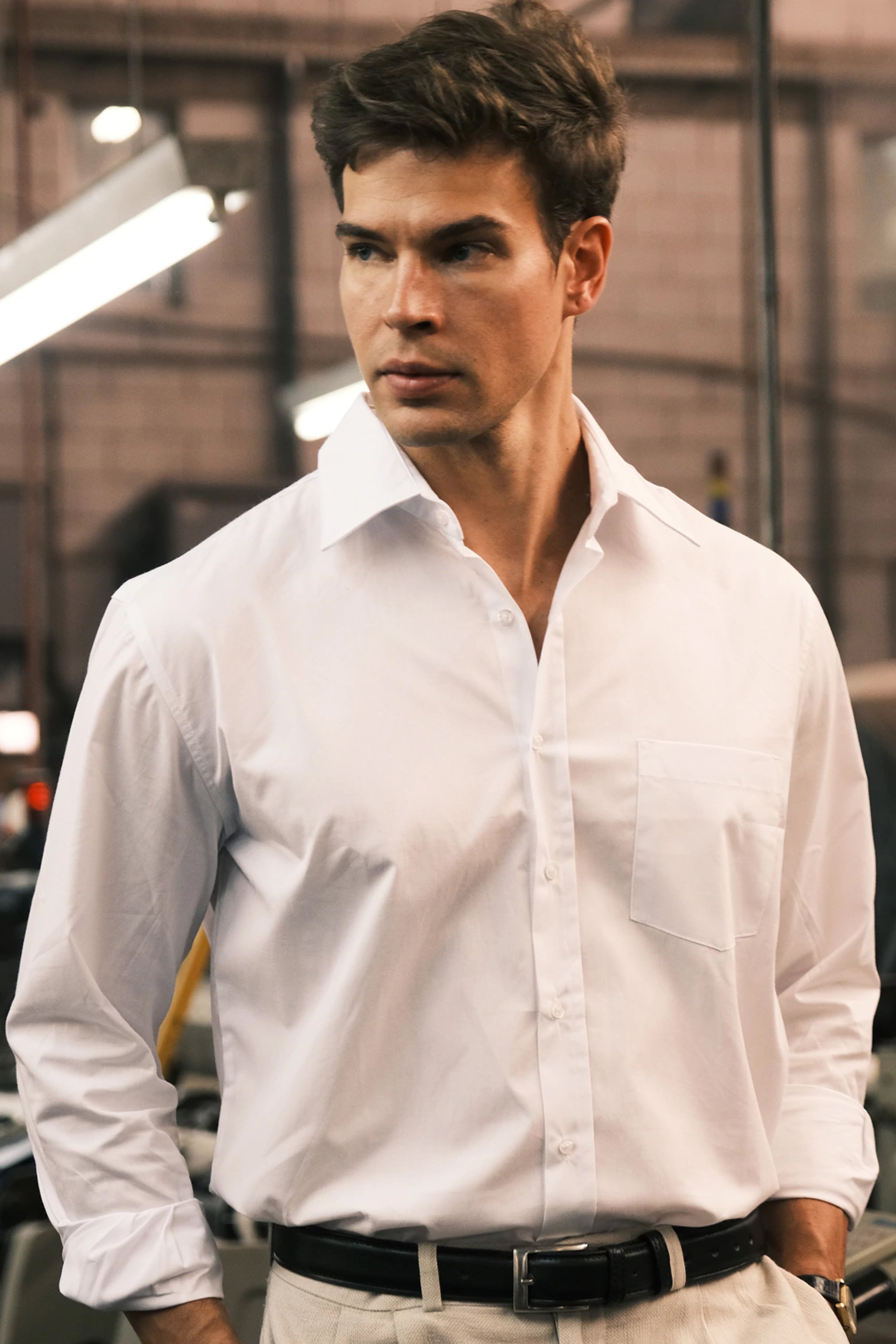 Camisa 100% Algodão Pima Branca