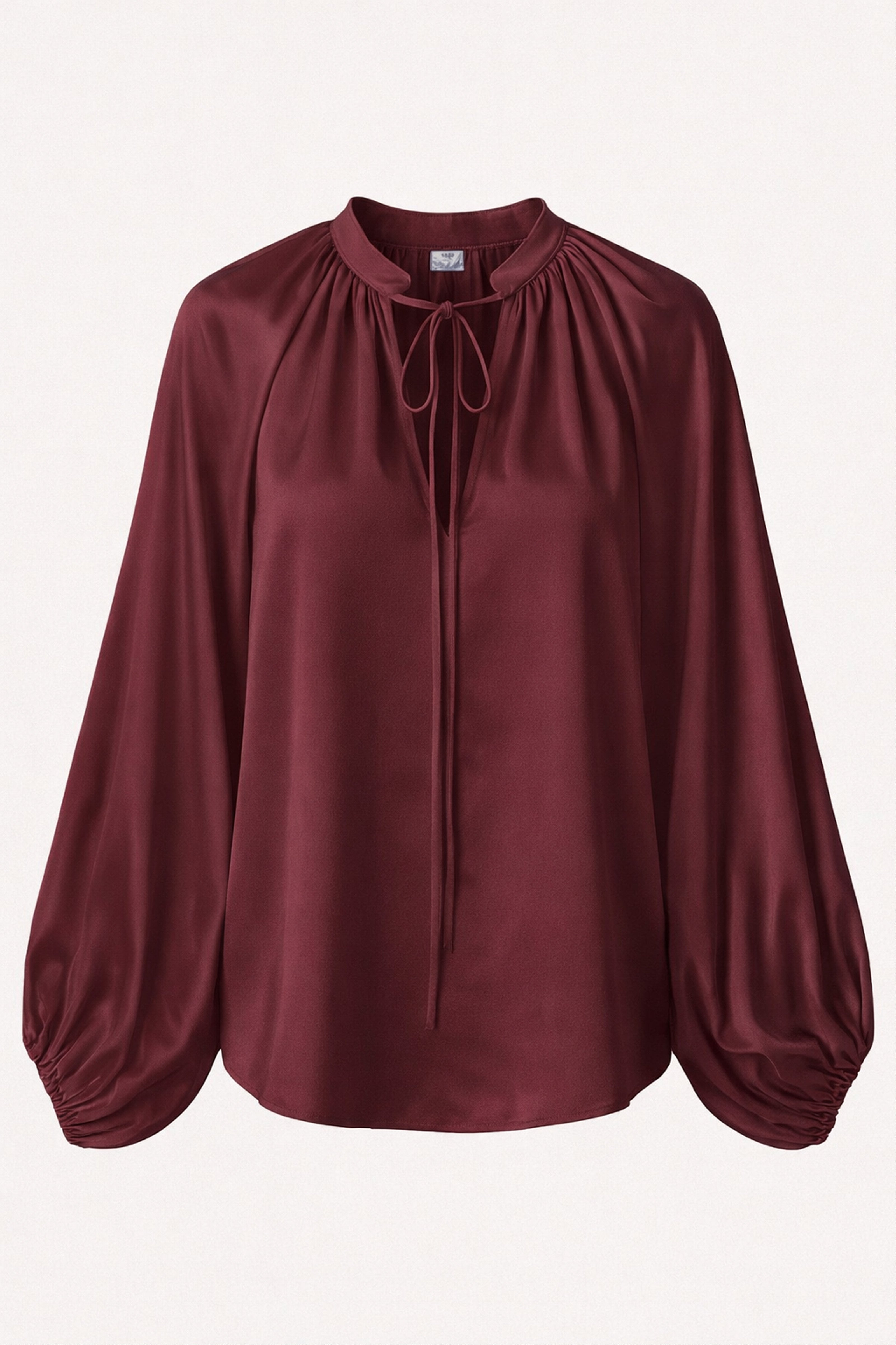 Bata Fluida Cetim Viscose Bordô