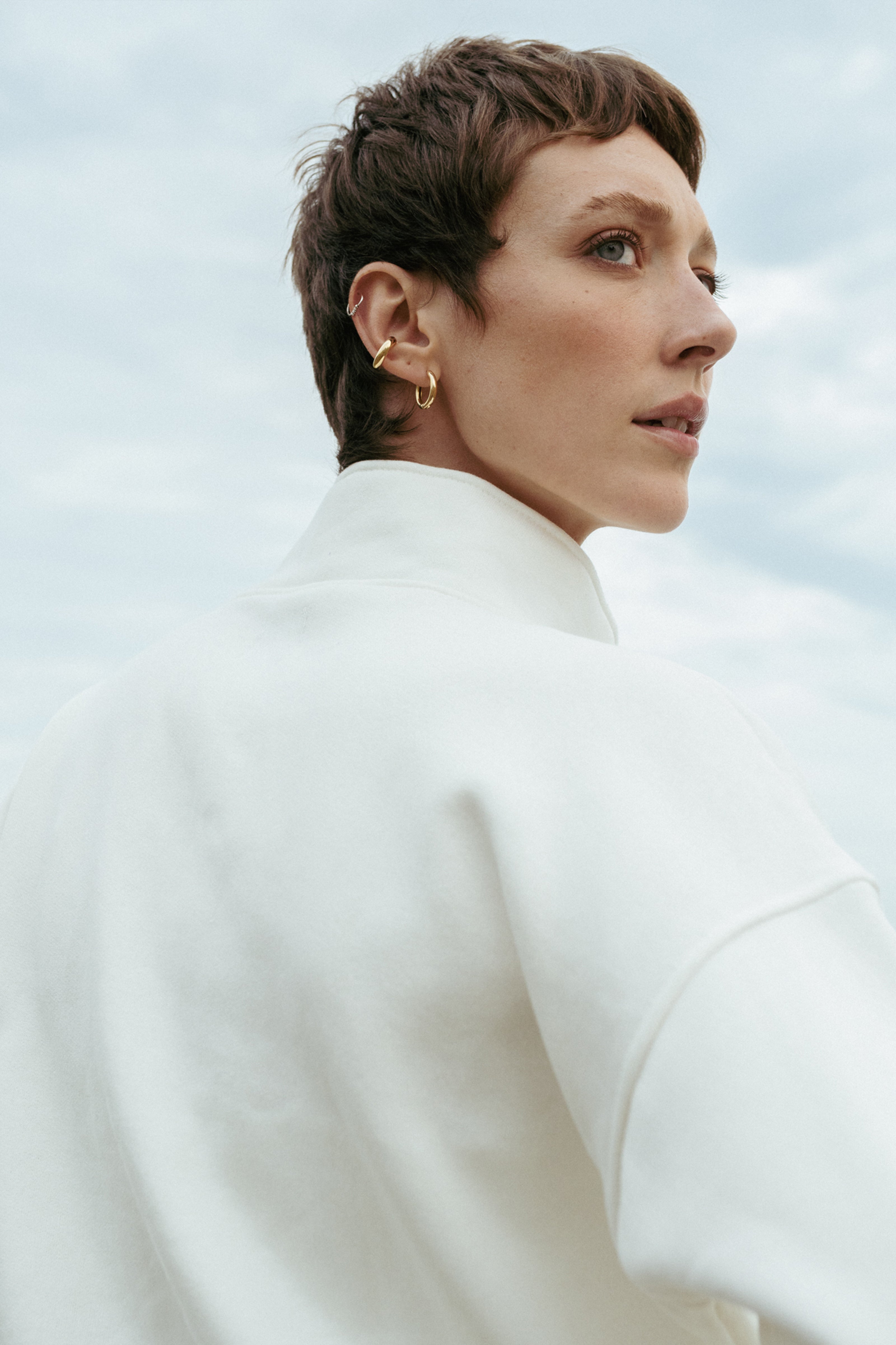 Moletom Bordado Náutico Off-White