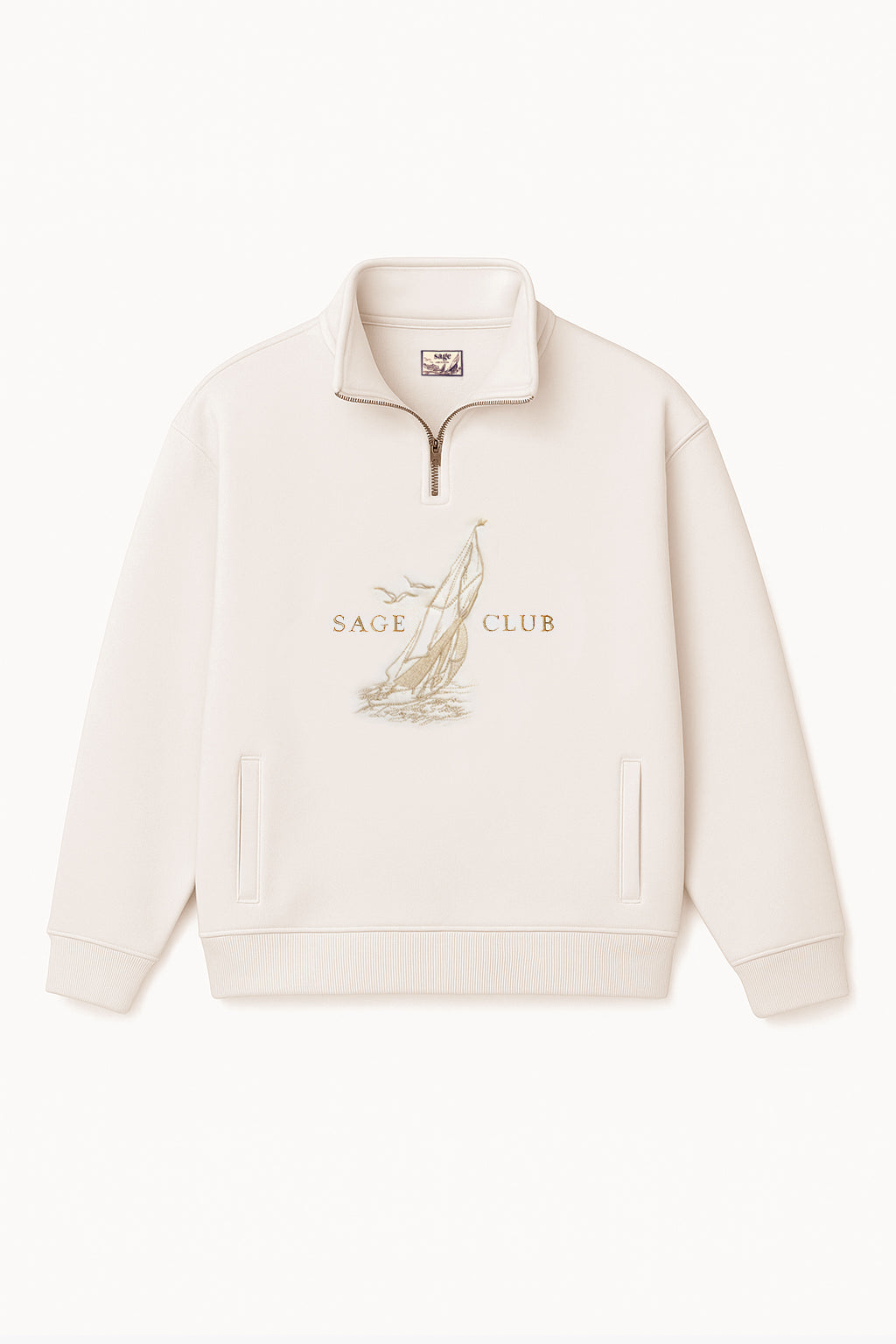 Moletom Bordado Náutico Off-White